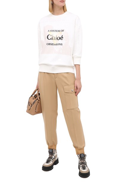 Хлопковый свитшот CHLOÉ, арт. CHC20AJH26085, фото 2