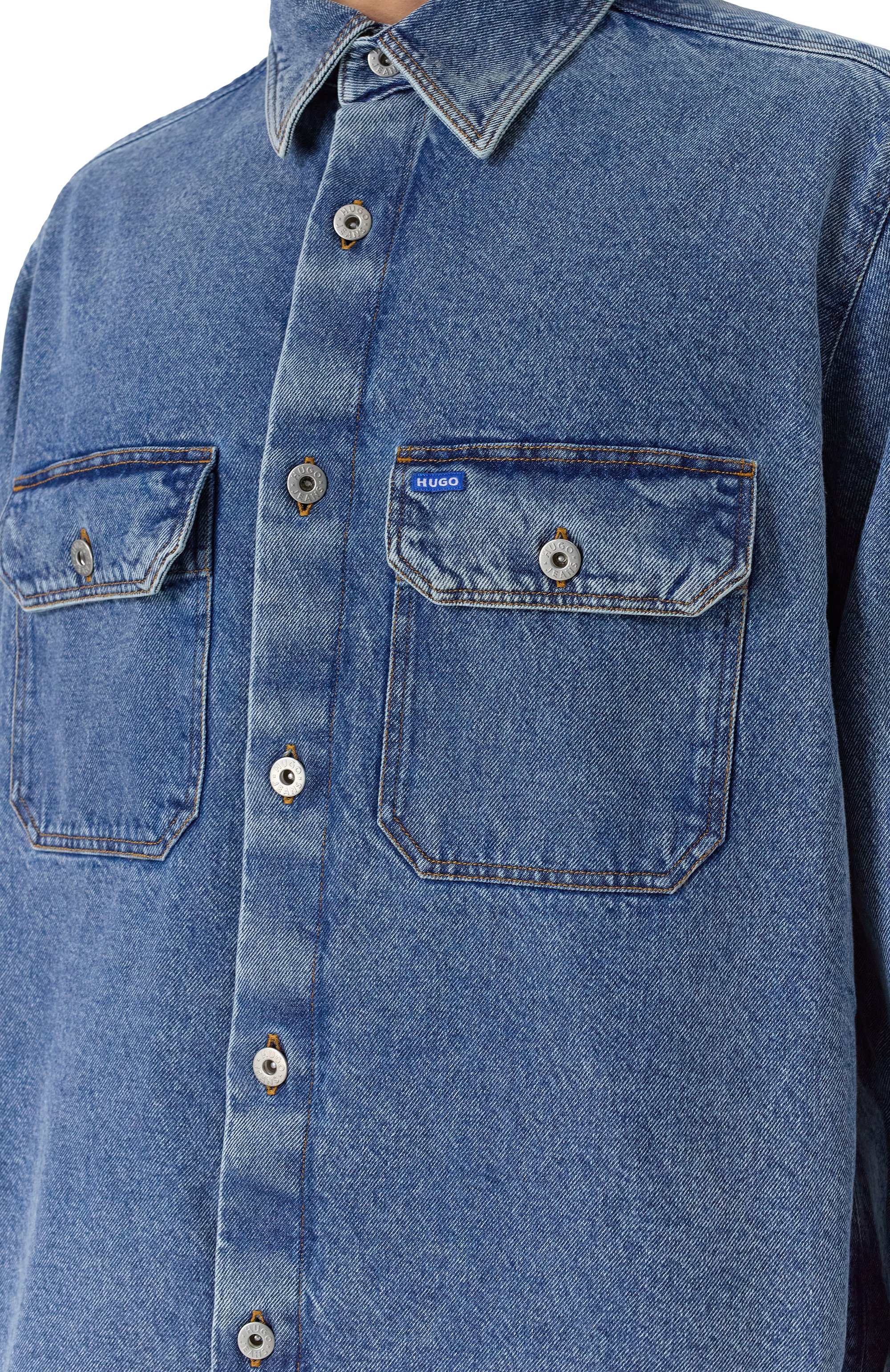Джинсовая рубашка HUGO BLUE, арт. 50513853, фото 5