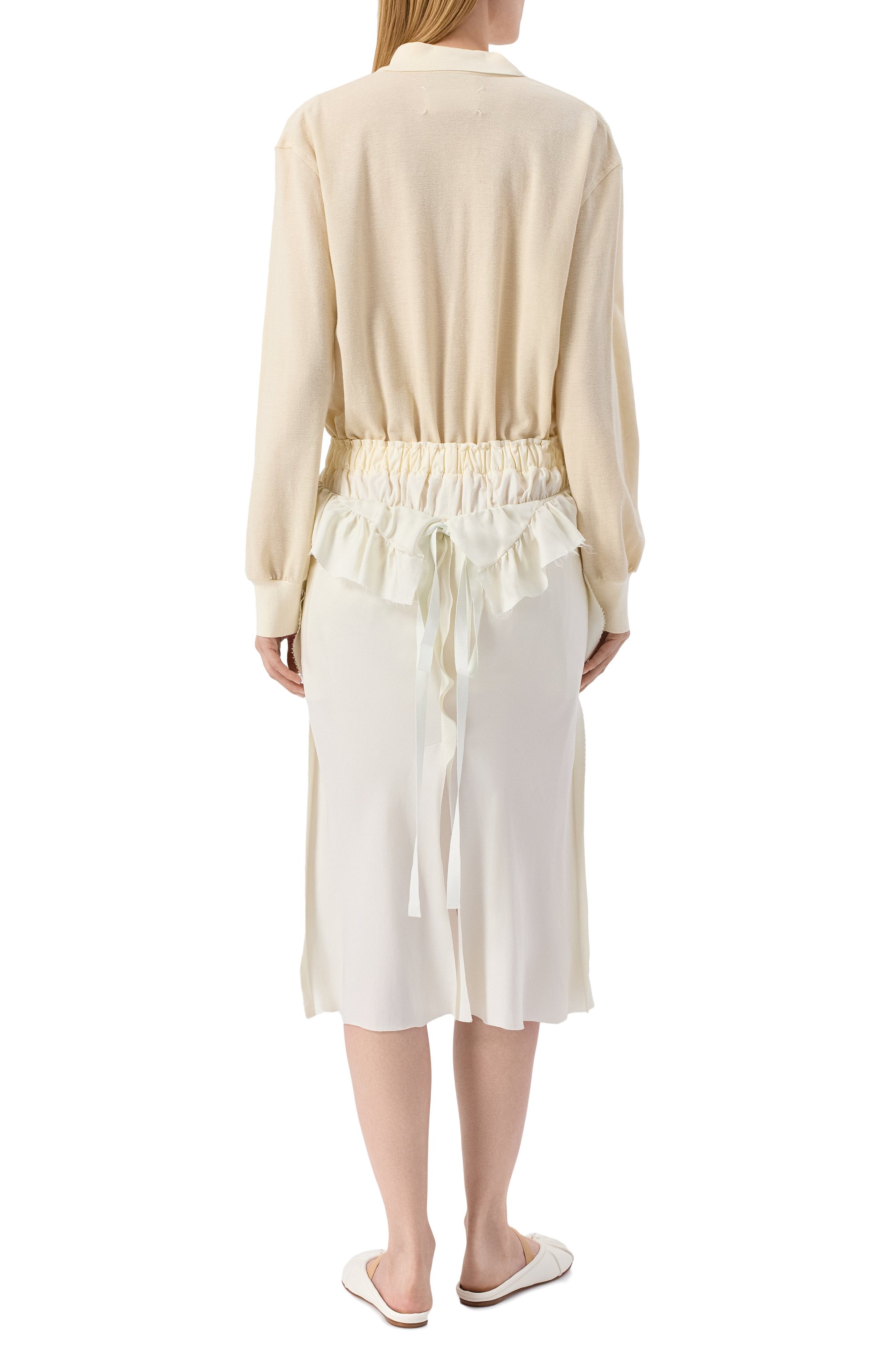 Платье из хлопка и льна MAISON MARGIELA, арт. S51DD0037/MTJ030, фото 4