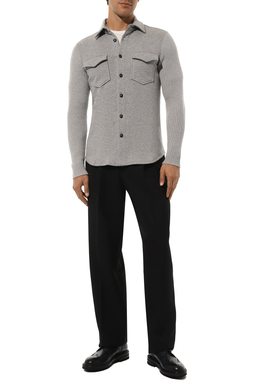 Кардиган из хлопка и шерсти CAPOBIANCO, арт. 17M505.TF00., фото 2