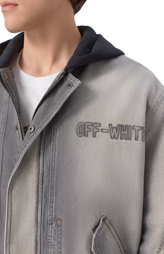 Джинсовая куртка Off-White 0MYE09MS26DEN002 Серый  0MYE09MS26DEN002 Фото 5