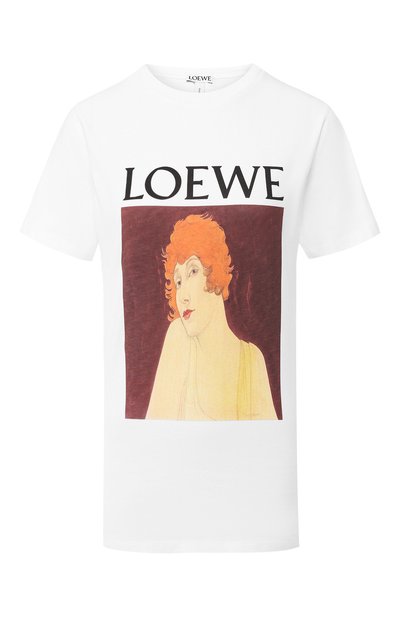 Женская хлопковая футболка LOEWE, арт. S6199722CR