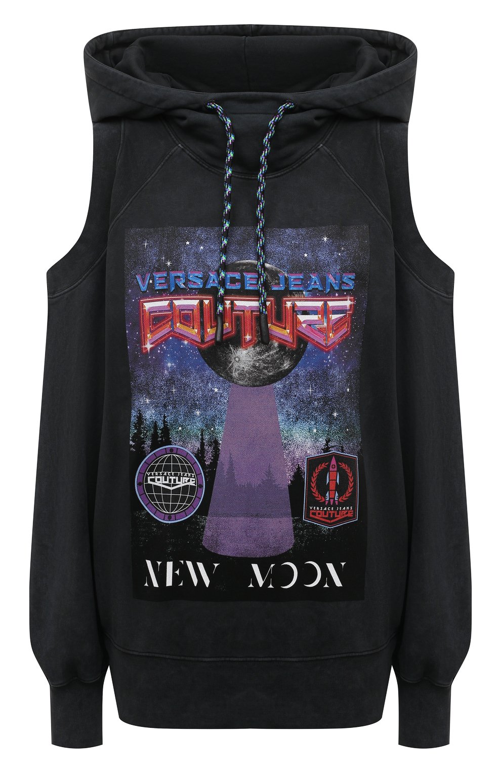 Хлопковое худи VERSACE JEANS COUTURE, арт. 73HAIP09-73DP311 R 33 M00N CRINKLE/CFW0P, фото 1