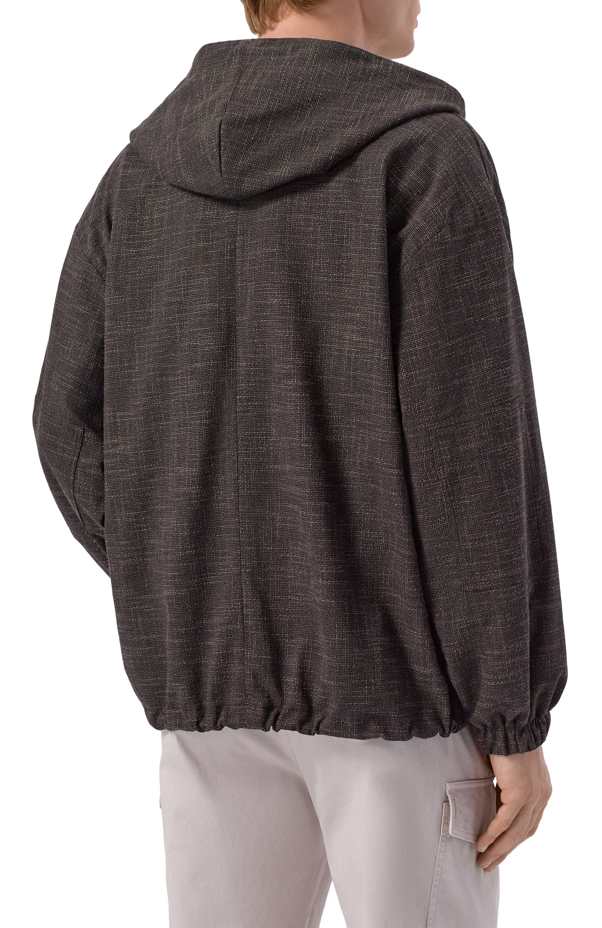 Рубашка из шерсти и шелка KITON коричневого цвета по цене 168000 руб., арт. UMC015K0629G, фото 4 Рубашка из шерсти и шелка KITON, арт. UMC015K0629G, фото 4