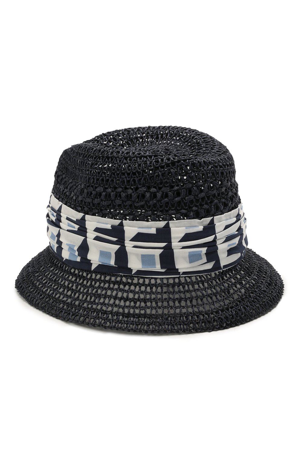 Панама DOLCE & GABBANA темно-синего цвета по цене 46850 руб., арт. GH691Z/GEQ84, фото 2 Панама DOLCE & GABBANA, арт. GH691Z/GEQ84, фото 2