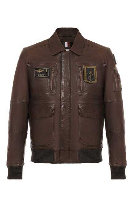 Мужской кожаный бомбер AERONAUTICA MILITARE, арт. PN0846U100839