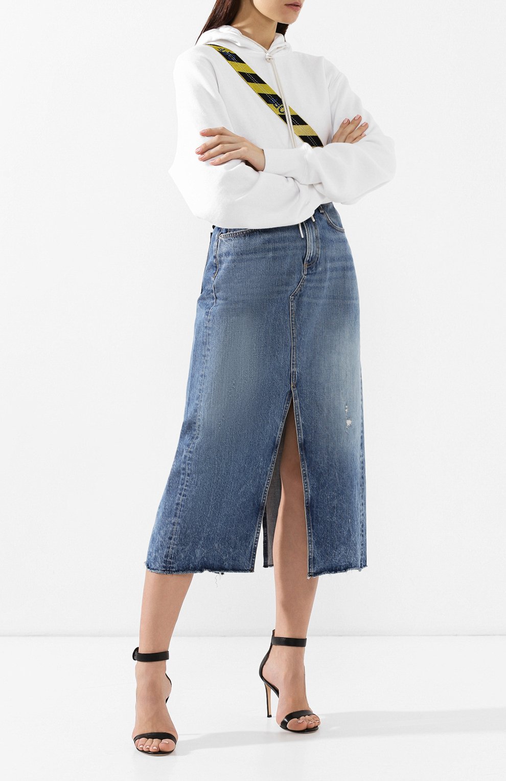 Джинсовая юбка RAG AND BONE, арт. W1B11K165CMD, фото 2