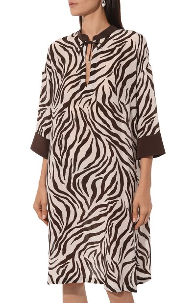 Шелковая туника WEEKEND MAX MARA кремового цвета по цене 62710 руб., арт. CLASSE 241622102, фото 3 Шелковая туника WEEKEND MAX MARA, арт. CLASSE 241622102, фото 3