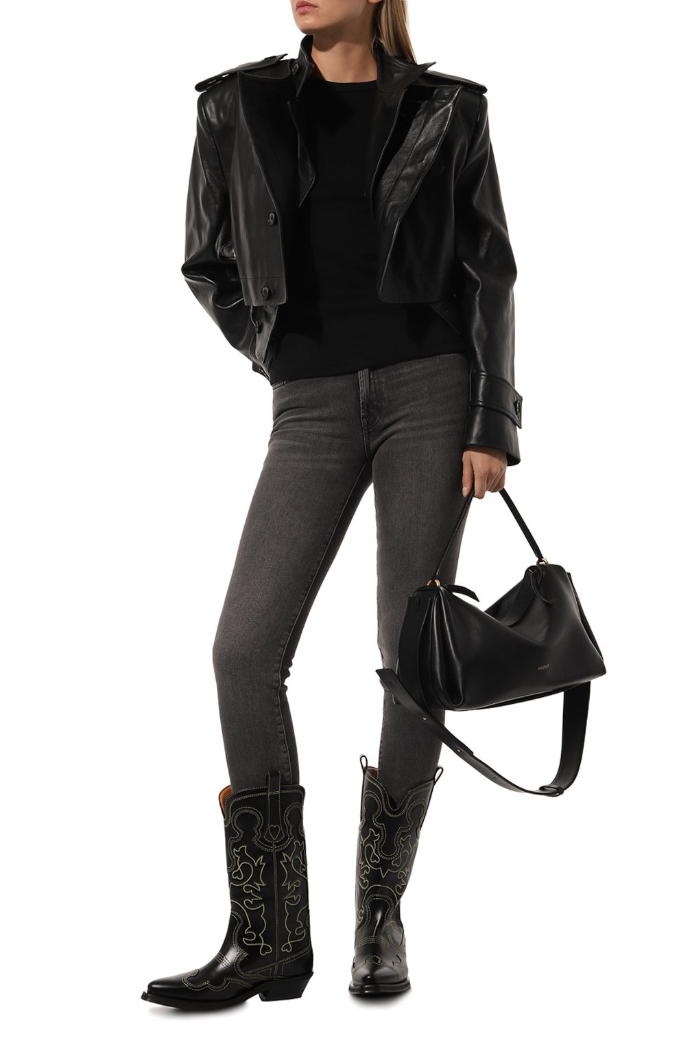 Кожаные казаки GANNI, арт. S2169, фото 2