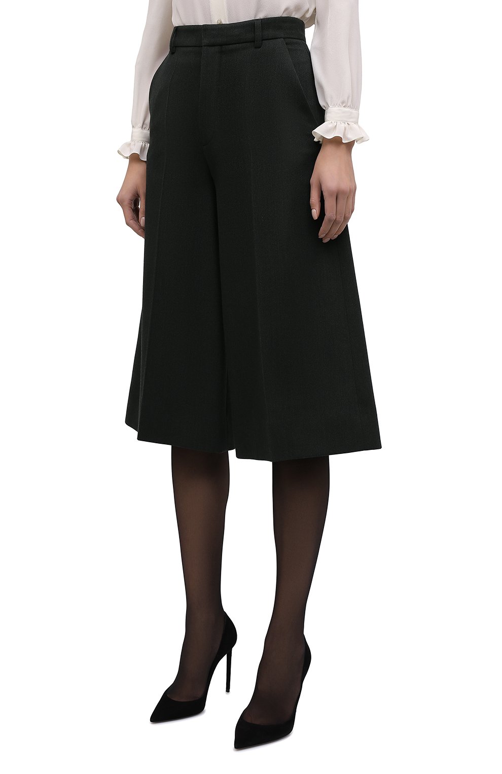 Шерстяные шорты-бермуды SAINT LAURENT, арт. 667906/Y3D35, фото 3