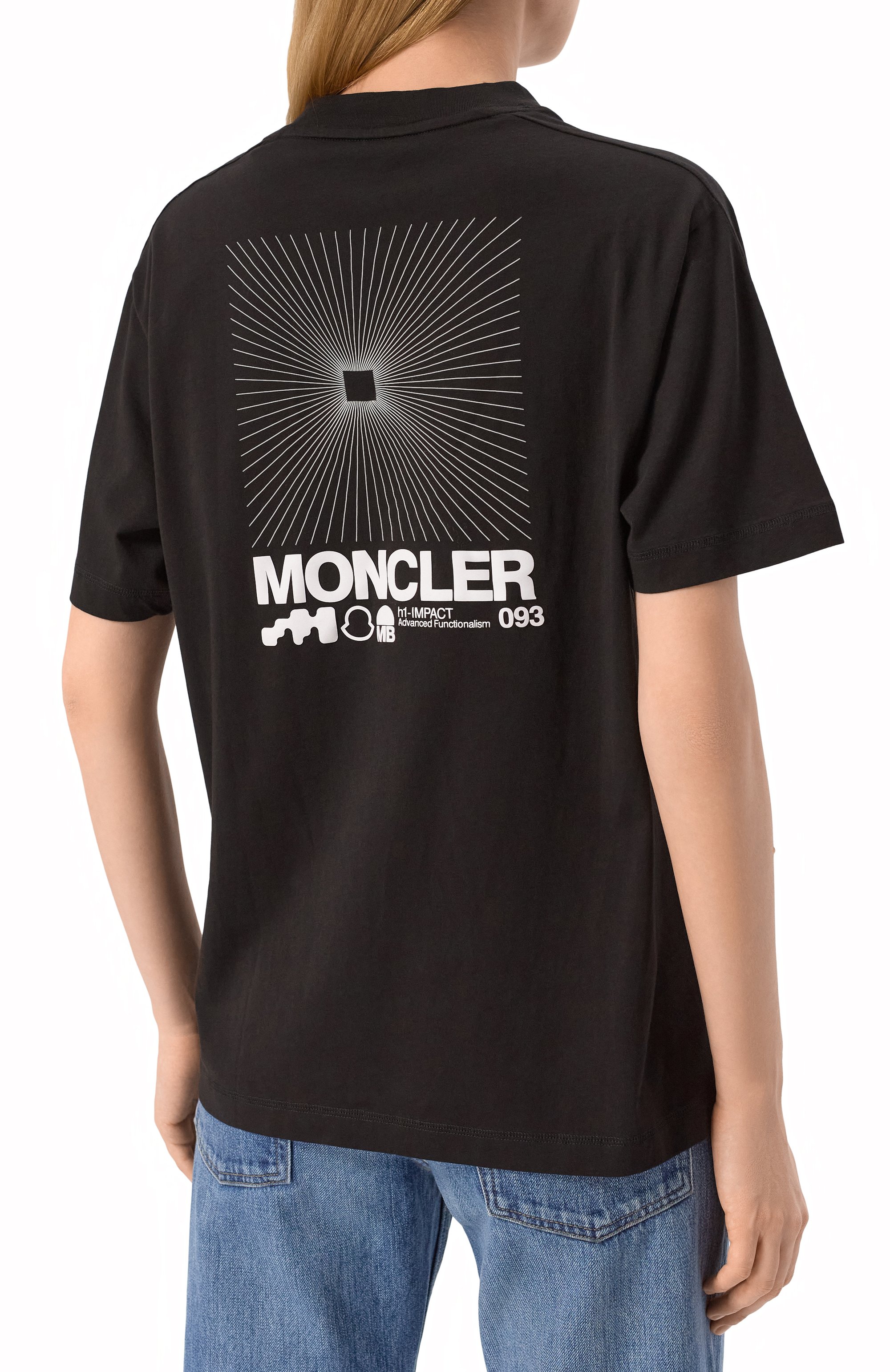 Хлопковая футболка MONCLER, арт. 8C00004/829H8, фото 4