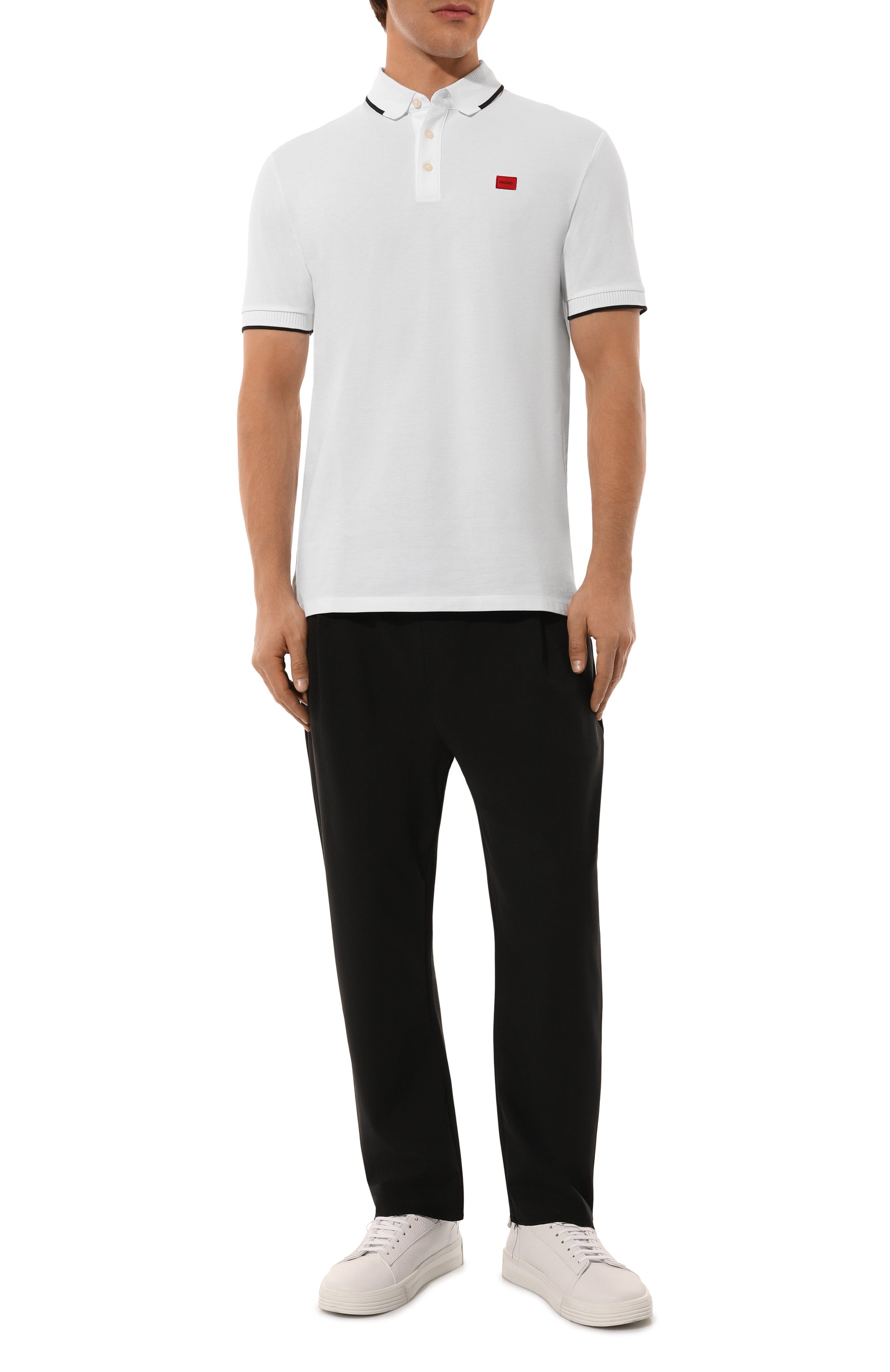 Шерстяные брюки WHO_AM черного цвета по цене 29500 руб., арт. MP1-SVO249-BLK, фото 2 Шерстяные брюки WHO_AM, арт. MP1-SVO249-BLK, фото 2