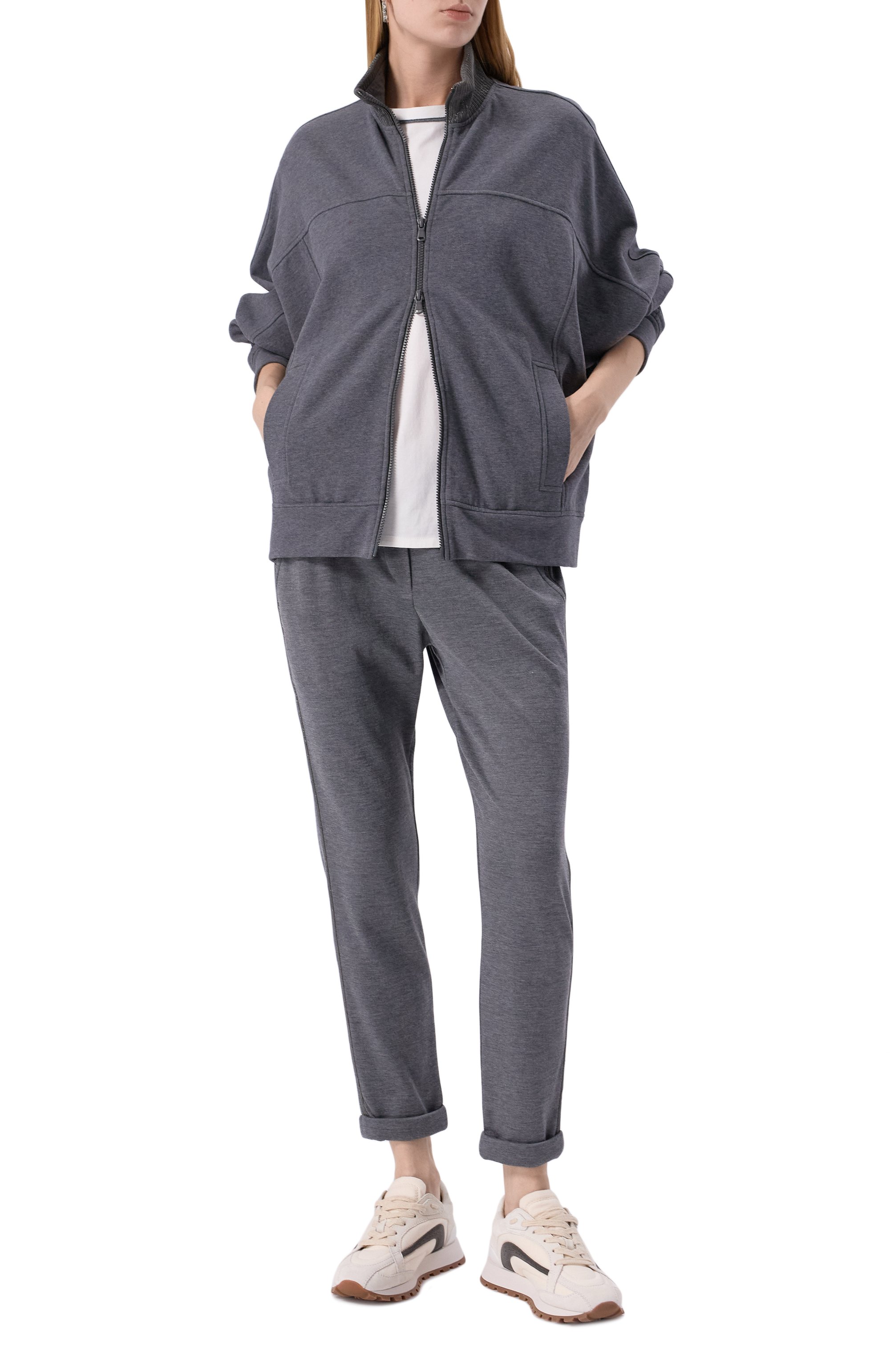 Хлопковый топ BRUNELLO CUCINELLI, арт. M0T81FP330, фото 2