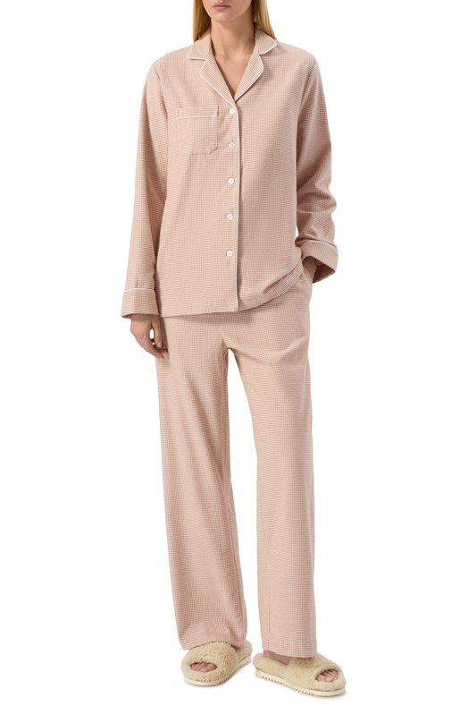 Хлопковая пижама Derek Rose 2012/KELB051 Бежевый  2012/KELB051 Фото 2