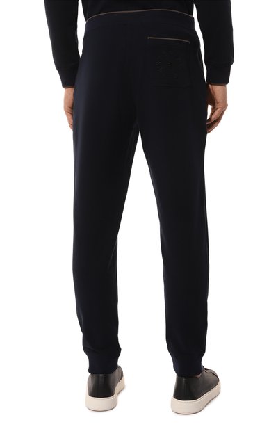 Хлопковые джоггеры STEFANO RICCI темно-синего цвета по цене 105000 руб., арт. K101044P3P/T24454, фото 4 Хлопковые джоггеры STEFANO RICCI, арт. K101044P3P/T24454, фото 4