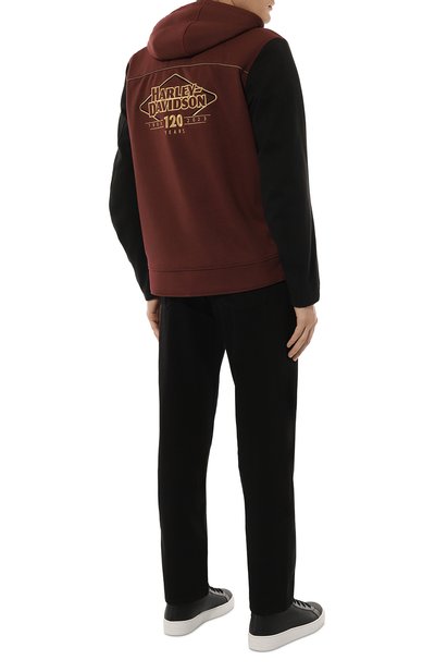 Куртка 120th anniversary HARLEY-DAVIDSON бордового цвета по цене 102760 руб., арт. 97179-23EM, фото 2 Куртка 120th anniversary HARLEY-DAVIDSON, арт. 97179-23EM, фото 2