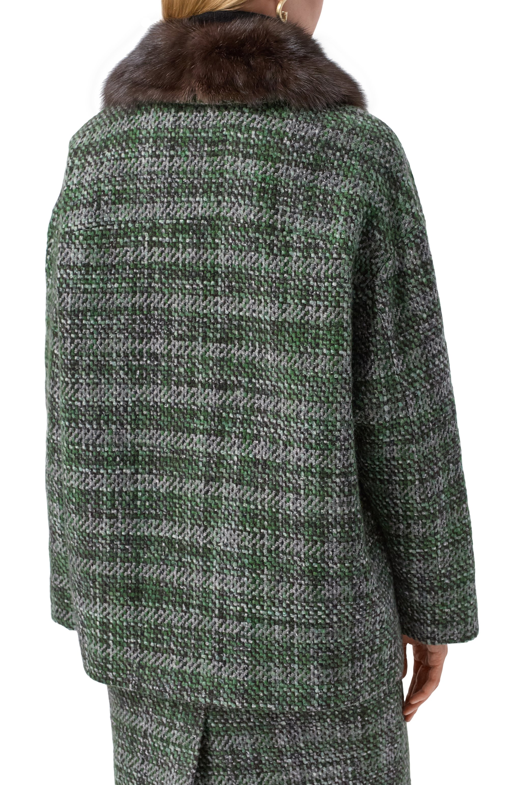 Полупальто из кашемира и шелка с отделкой из соболя MVST, арт. M25.1PW.0001B/13441, фото 4