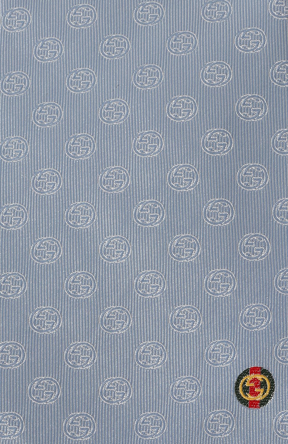 Шелковый галстук GUCCI голубого цвета по цене 28800 руб., арт. 658245 4E002, фото 4 Шелковый галстук GUCCI, арт. 658245 4E002, фото 4
