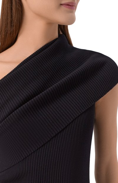 Платье из вискозы RICK OWENS черного цвета по цене 96550 руб., арт. RP02F5627/RIBVI, фото 4 Платье из вискозы RICK OWENS, арт. RP02F5627/RIBVI, фото 4
