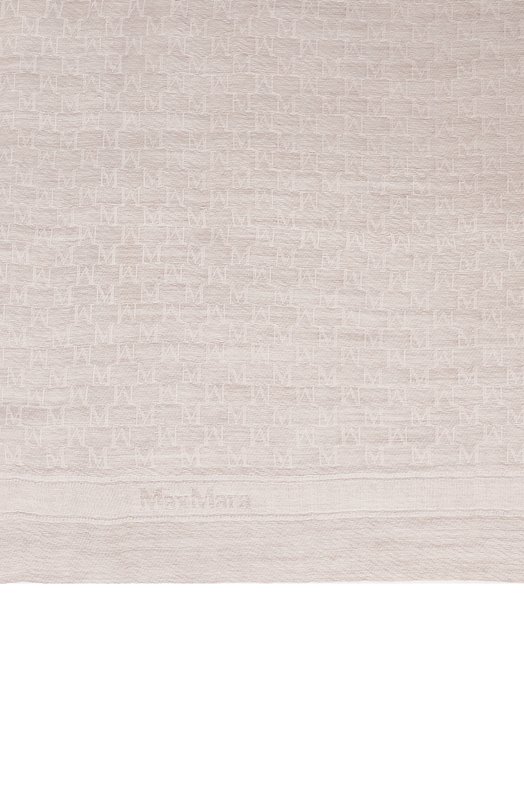 Шарф из шерсти и шелка Max Mara MXA0RA Бежевый  MXA0RA Фото 4