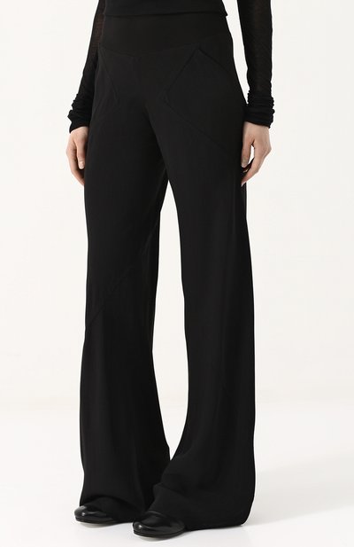 Однотонные расклешенные брюки с карманами RICK OWENS, арт. RP18S8301/Y, фото 3