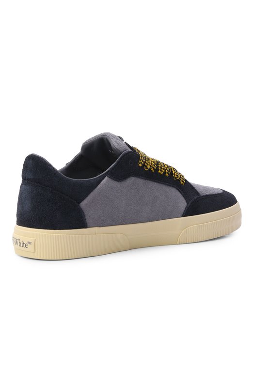 Замшевые кеды Vulcanized Off-White 0MIA293S26LEA003 Серый  0MIA293S26LEA003 Фото 4