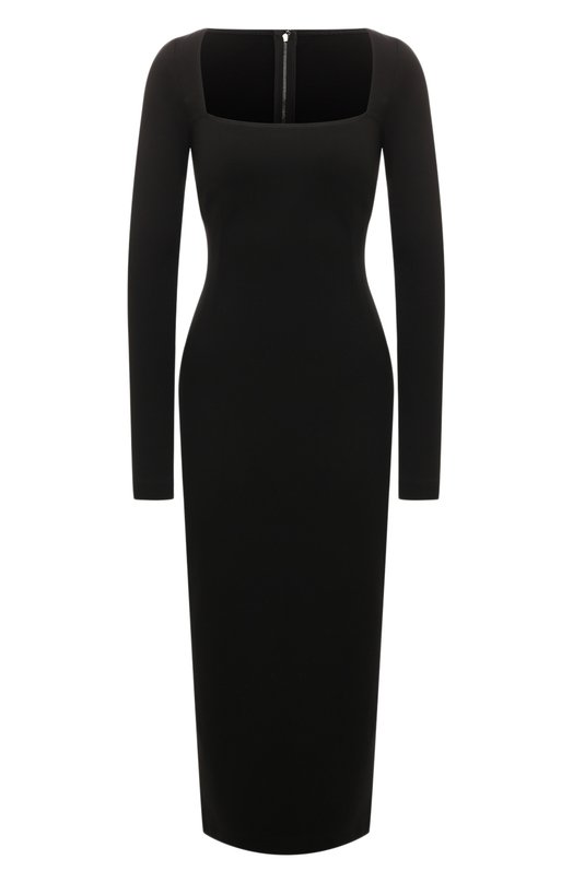 Платье из вискозы Dolce & Gabbana F6CNYT/FUGRE Чёрный F6CNYT/FUGRE