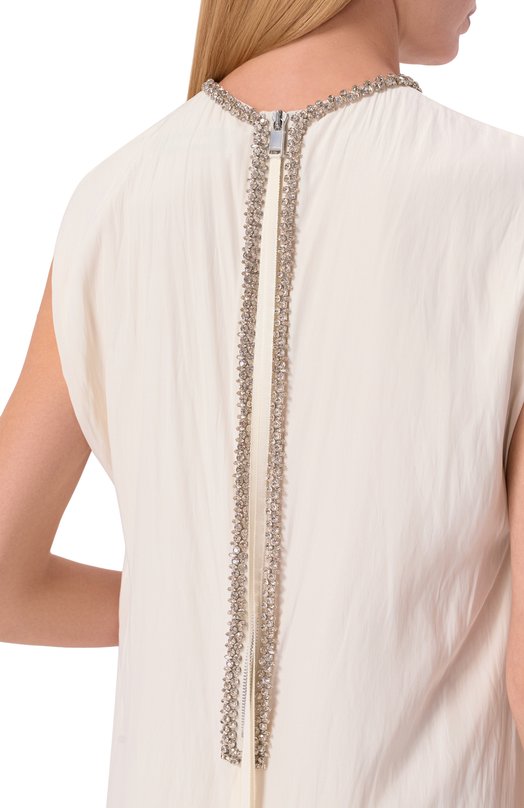 Платье с отделкой стразами Lanvin RW-DR9029-4778-P26 Белый  RW-DR9029-4778-P26 Фото 4