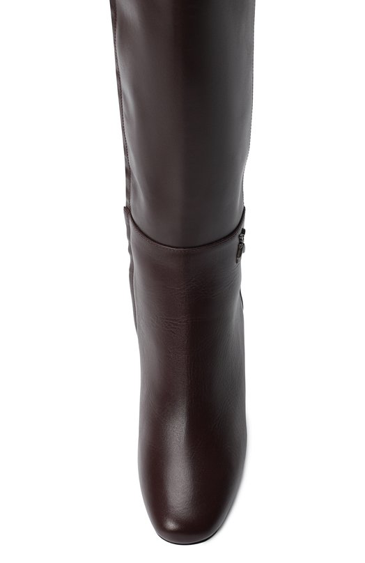 Кожаные сапоги Patrizia Pepe Фиолетовый, фото 4