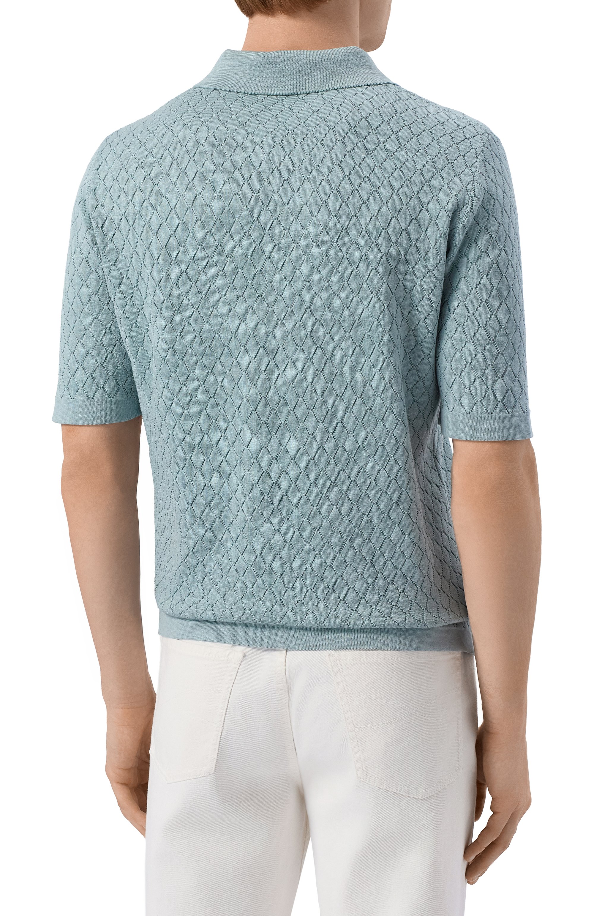 Поло из шелка и хлопка MVST, арт. M26.2PM.K127/Y205 R0MBI 3D, фото 4