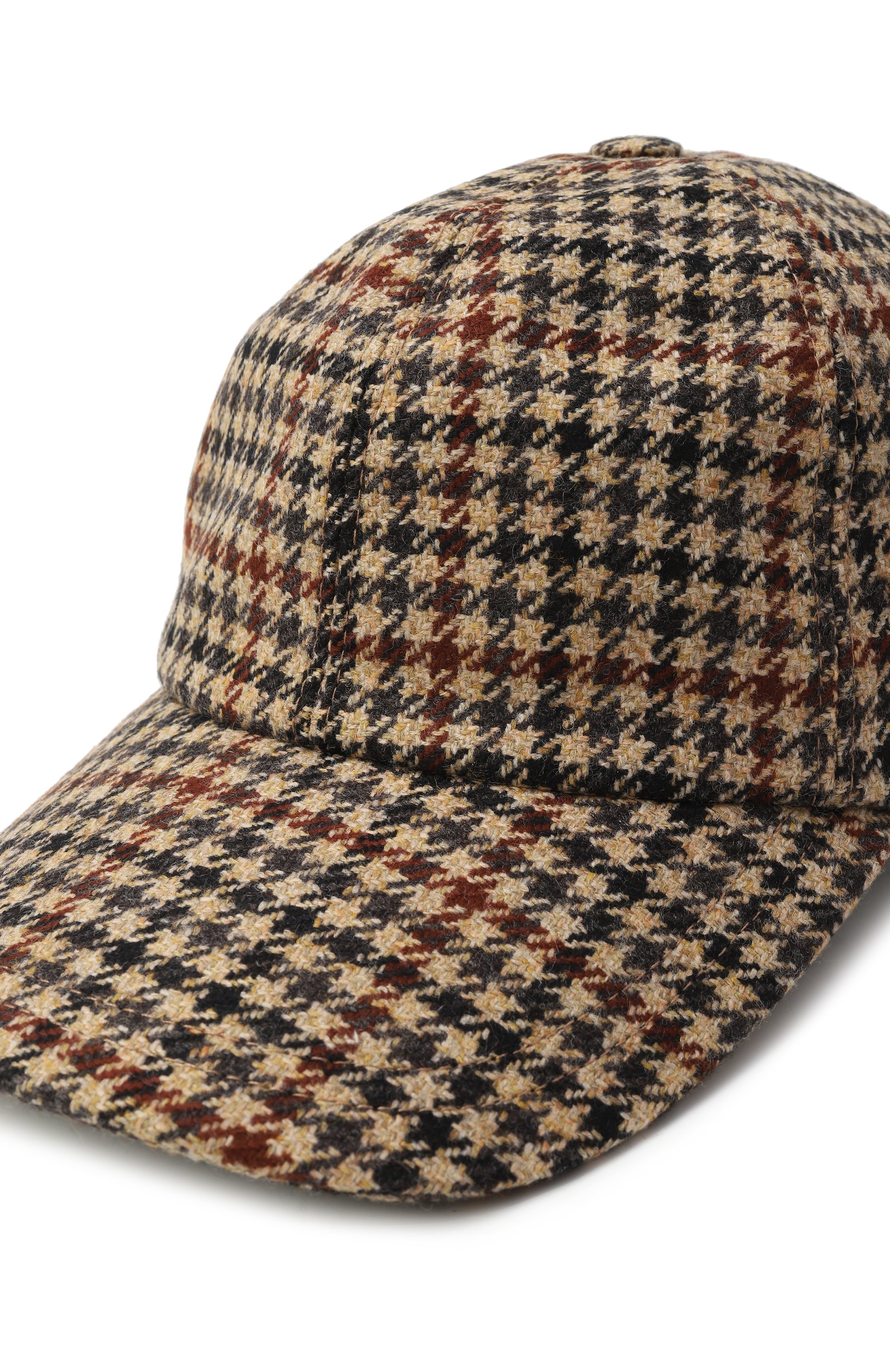 Шерстяная бейсболка LORENA ANTONIAZZI коричневого цвета по цене 30950 руб., арт. CE01M/4991, фото 3 Шерстяная бейсболка LORENA ANTONIAZZI, арт. CE01M/4991, фото 3