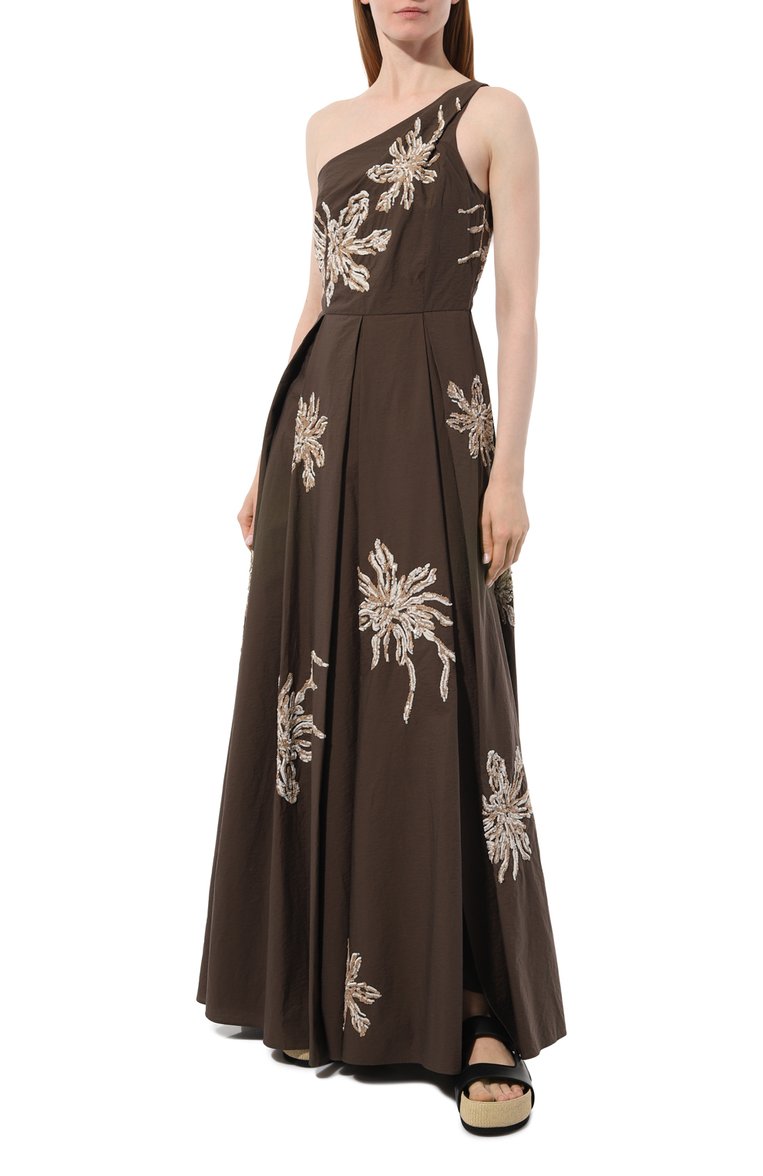 Хлопковое платье BRUNELLO CUCINELLI, арт. M0F79A5067, фото 3