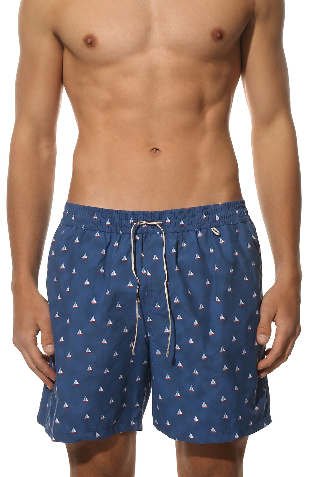 Плавки-шорты LORO PIANA темно-синего цвета по цене 46200 руб., арт. FAL6416, фото 2 Плавки-шорты LORO PIANA, арт. FAL6416, фото 2