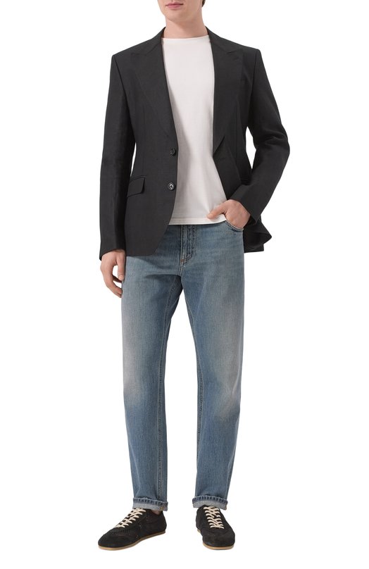 Комбинированные кеды Dries Van Noten MS251/1501/901 Чёрный  MS251/1501/901 Фото 2