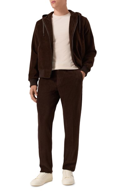 Вельветовые брюки CIRCOLO 1901 темно-коричневого цвета по цене 34350 руб., арт. CN4964, фото 2 Вельветовые брюки CIRCOLO 1901, арт. CN4964, фото 2