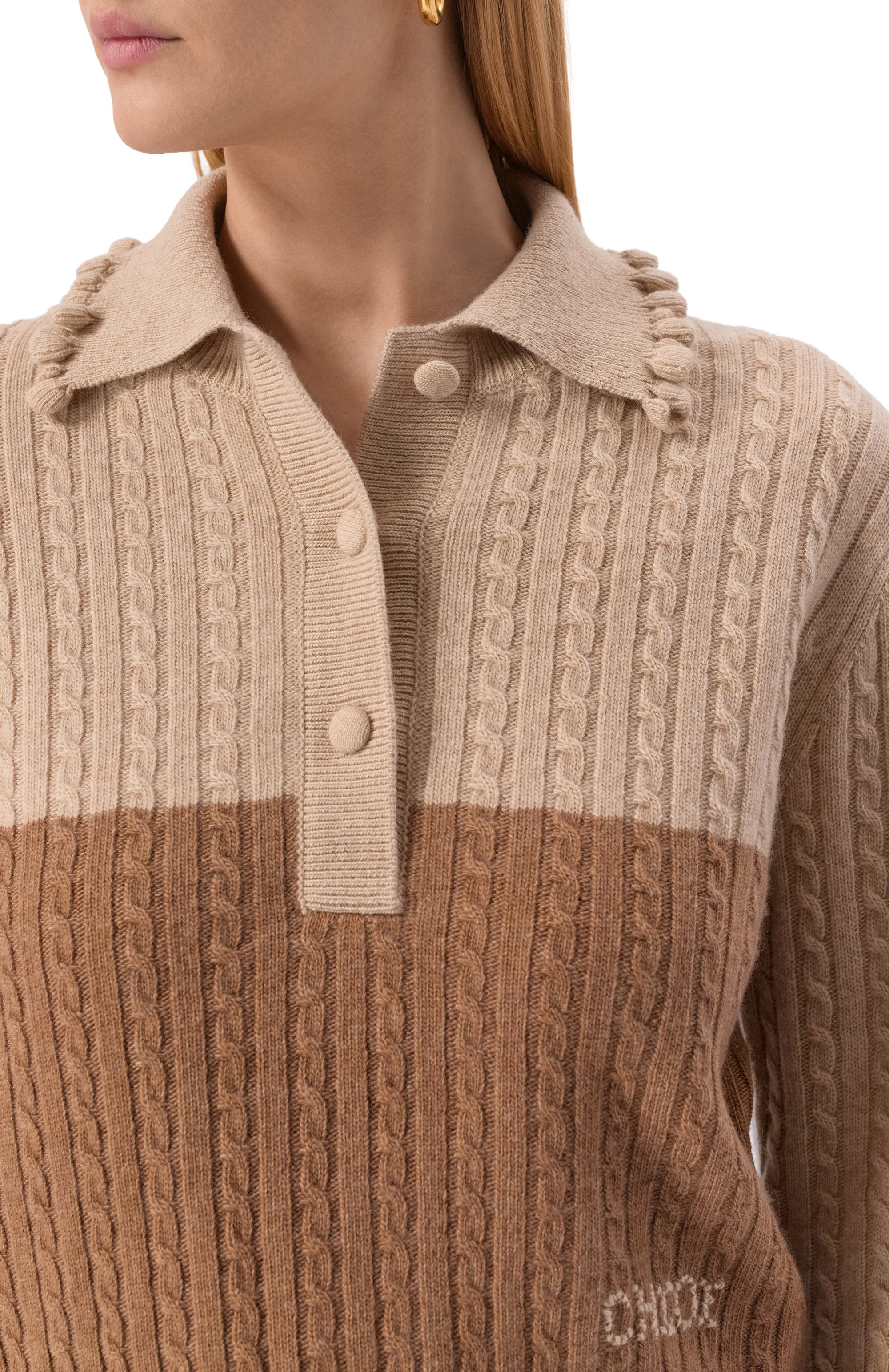 Поло из шерсти и кашемира CHLOÉ, арт. CH25WMP19570, фото 5