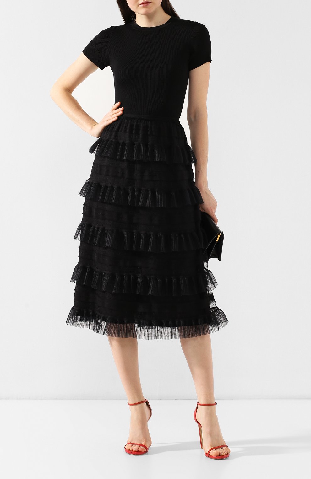 Юбка с оборками REDVALENTINO, арт. RR0RA00D/ARM, фото 2