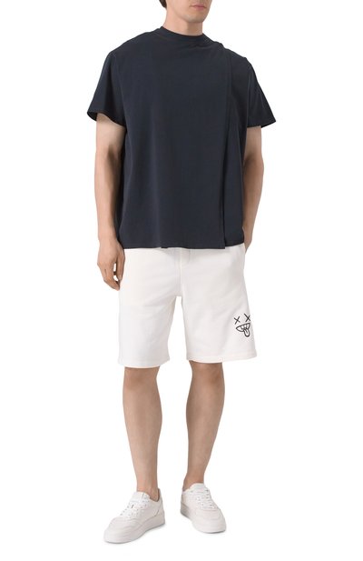 Хлопковая футболка MORDECAI темно-синего цвета по цене 38950 руб., арт. 25E96MXJ03, фото 2 Хлопковая футболка MORDECAI, арт. 25E96MXJ03, фото 2