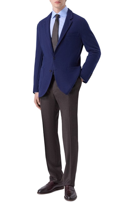 Хлопковая сорочка Zilli F0RC01M010004801U Голубой  F0RC01M010004801U Фото 2