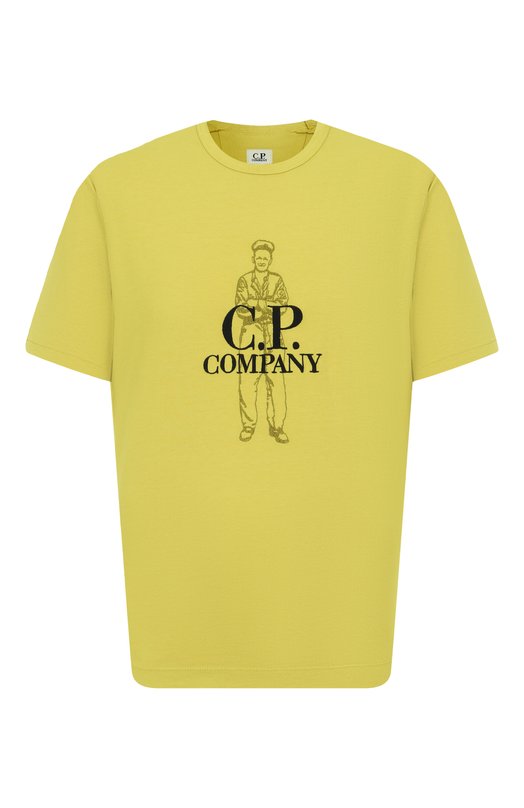 Хлопковая футболка C.P. Company 18CMTS288A0060570 Зелёный 18CMTS288A0060570