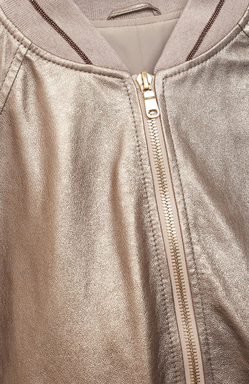 Кожаный бомбер BRUNELLO CUCINELLI, арт. B0PELY620C, фото 3