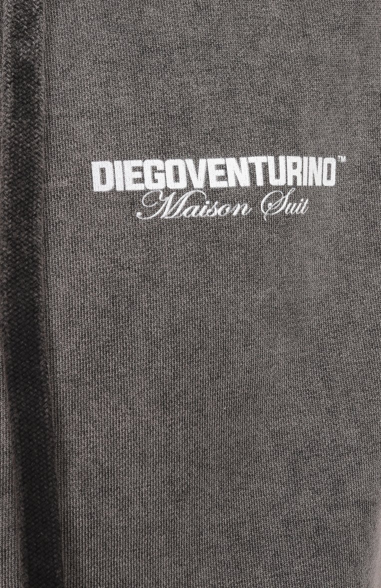 Мужской хлопковый жилет DIEGO VENTURINO серого цвета, арт. DVFLZ-SML0G0 | Фото 6 (Материал внешний: Хлопок; Мужское Кросс-КТ: жилеты-тонкие; Стили: Гранж; Длина (верхняя одежда): Короткие)