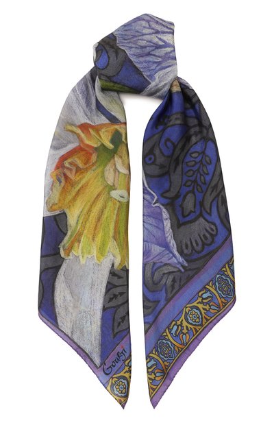 Шелковый платок ирисы GOURJI, арт. T23IR1, фото 1