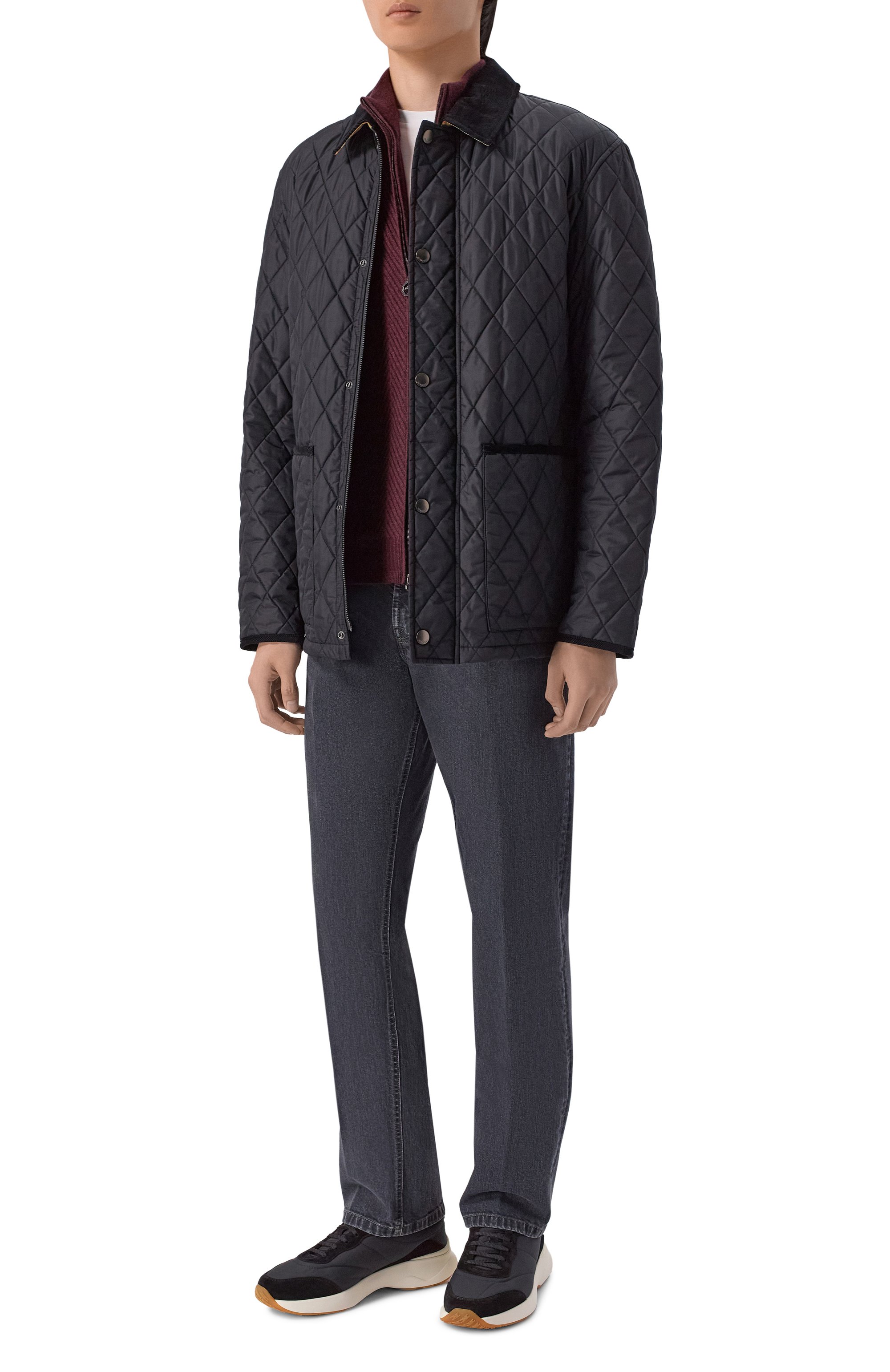 Текстильные кроссовки KITON черного цвета по цене 110500 руб., арт. USSA489N01521, фото 2 Текстильные кроссовки KITON, арт. USSA489N01521, фото 2