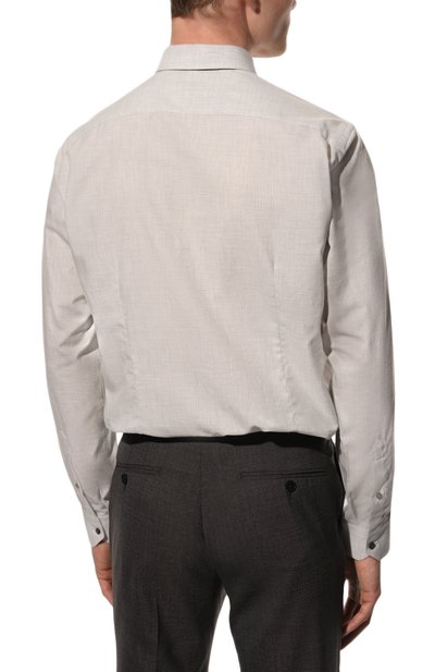 Сорочка из хлопка и кашемира ZILLI, арт. MFY-12152-369809/0001, фото 5