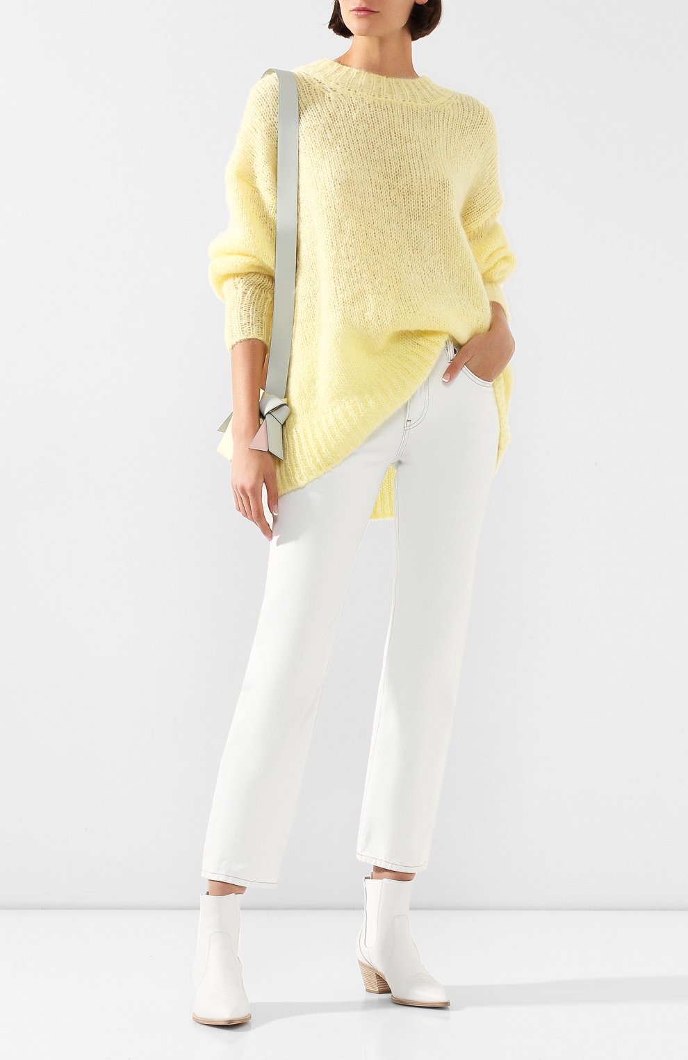Шерстяной свитер ISABEL MARANT желтого цвета по цене 43200 руб., арт. PU0774-20P041I/ID0L, фото 2 Шерстяной свитер ISABEL MARANT, арт. PU0774-20P041I/ID0L, фото 2