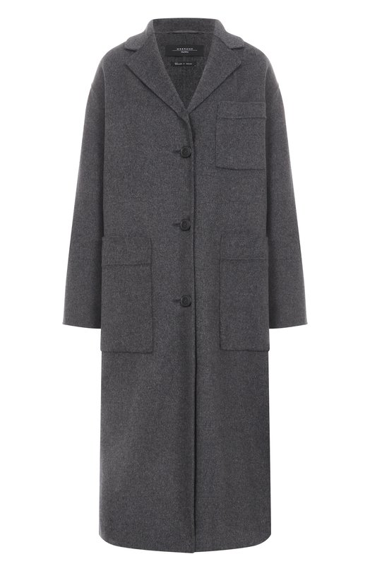 Шерстяное пальто Weekend Max Mara GAL0SCE Серый GAL0SCE