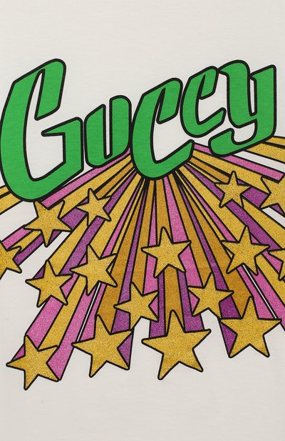 Хлопковая футболка GUCCI, арт. 546650/XJFA3, фото 3
