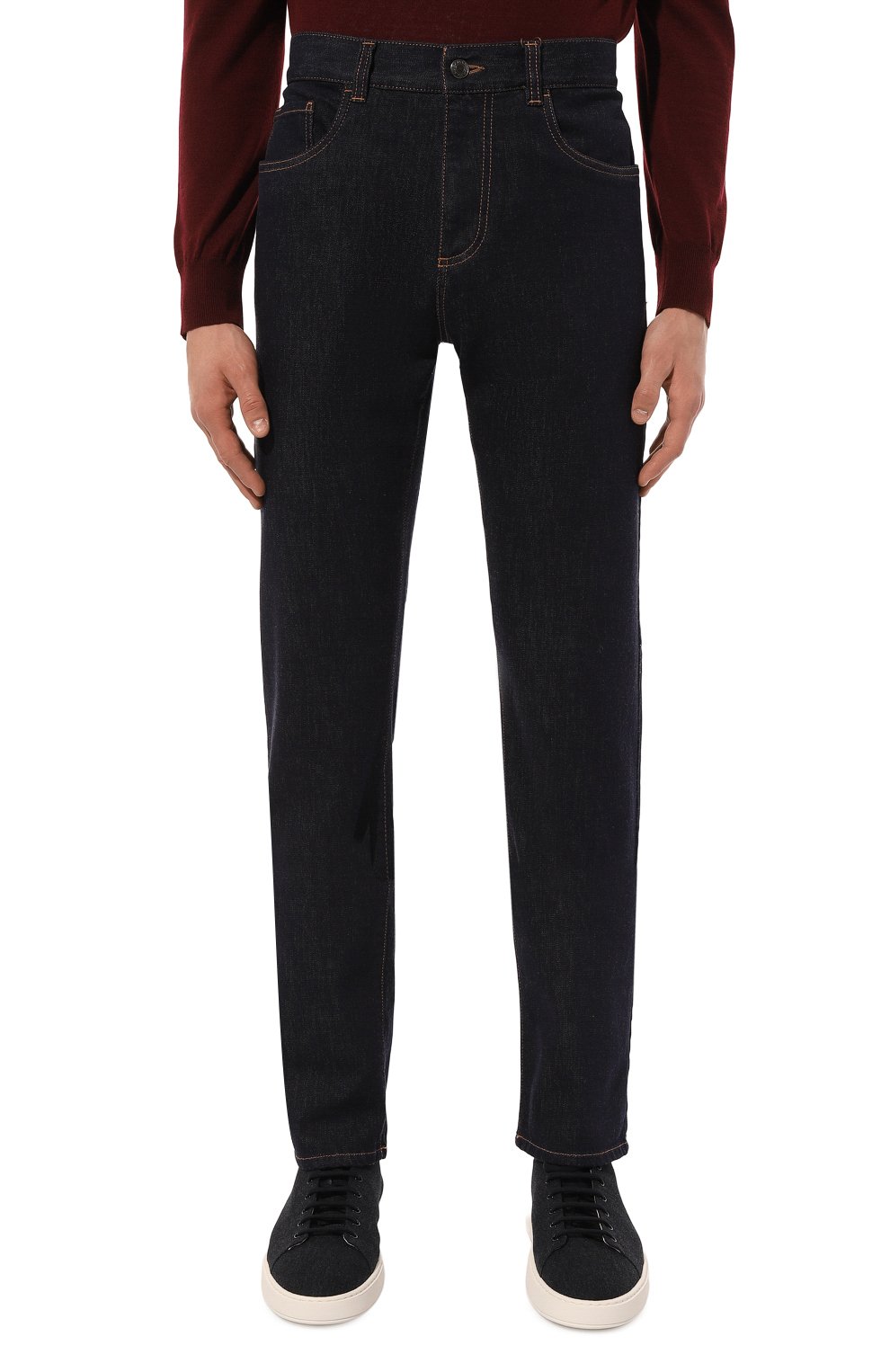Джинсы CANALI темно-синего цвета по цене 68200 руб., арт. 91719/PD01423, фото 3 Джинсы CANALI, арт. 91719/PD01423, фото 3