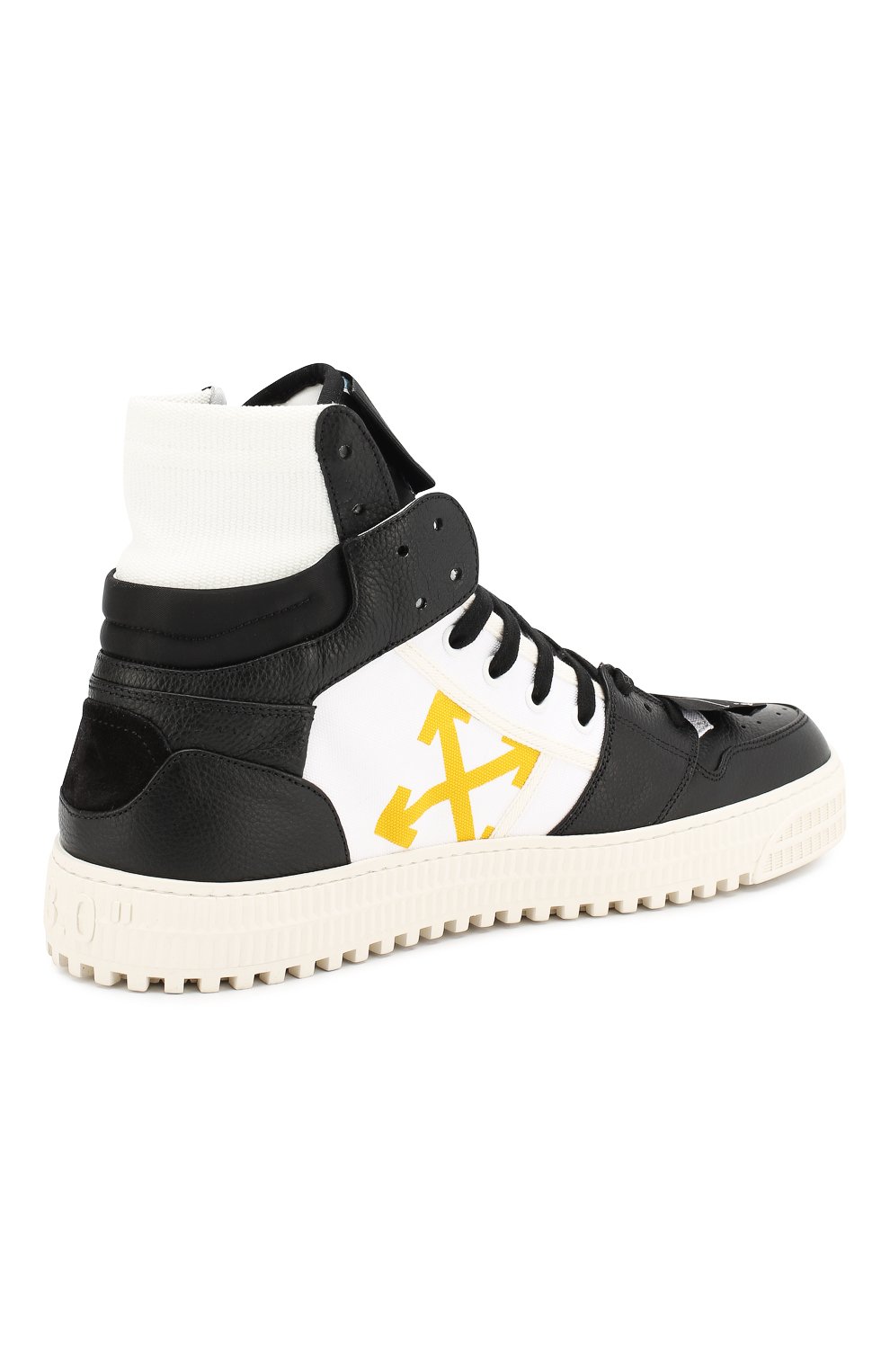 Комбинированные кеды off-court 3.0 OFF-WHITE черно-белого цвета по цене 49900 руб., арт. 0MIA065S198000161001, фото 4 Комбинированные кеды off-court 3.0 OFF-WHITE, арт. 0MIA065S198000161001, фото 4
